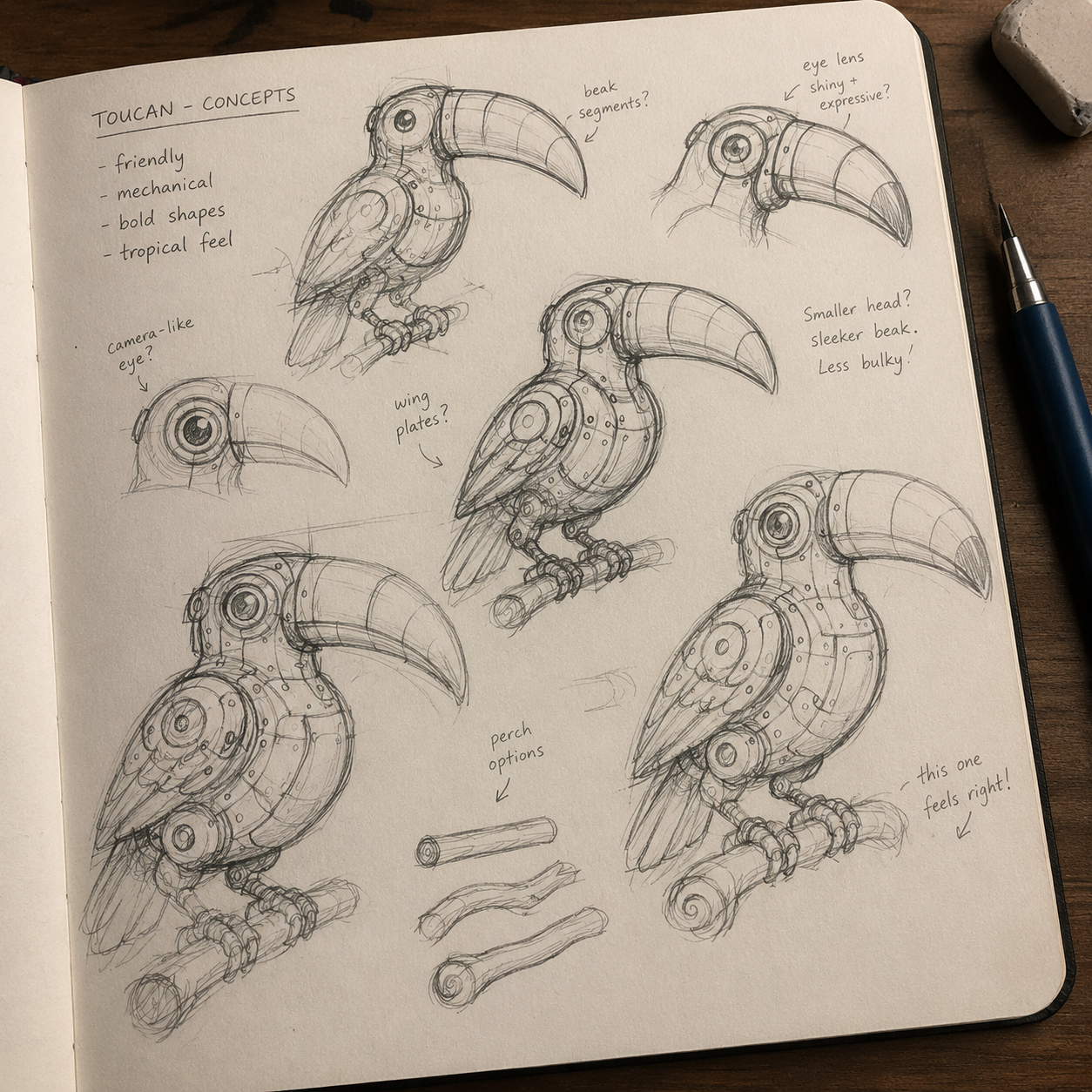Toucanical sketch 1