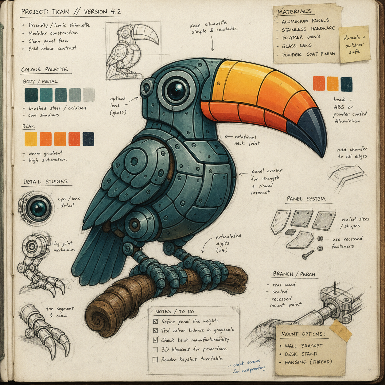 Toucanical sketch 3